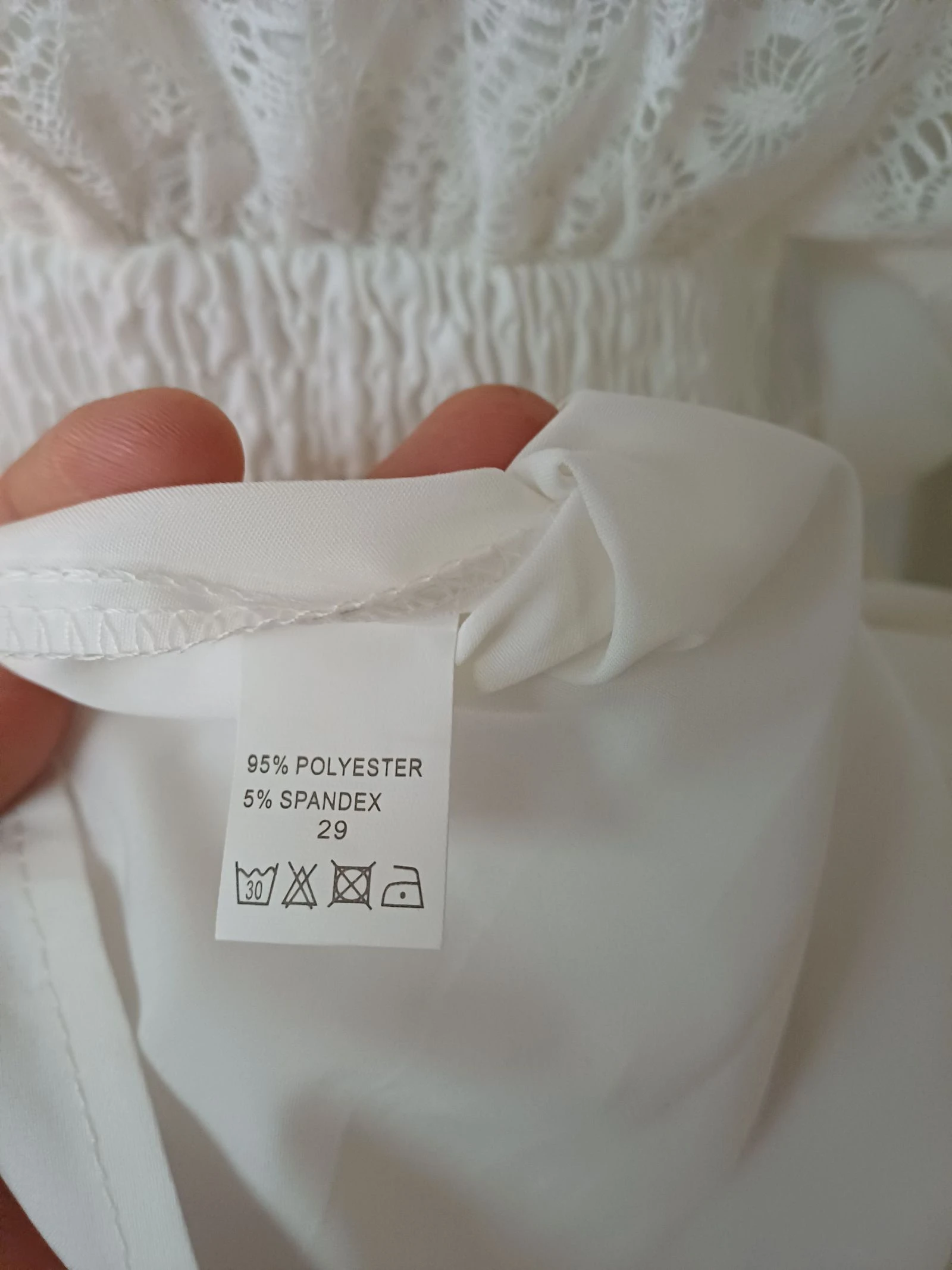 Linda robe estilo boêmio tom creme com rendas - 38 – photo 3